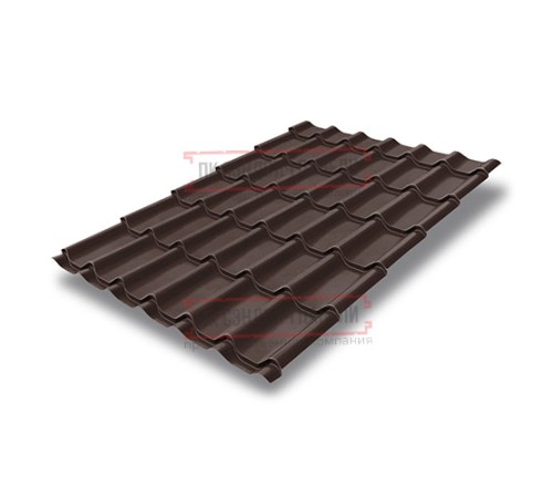 Металлочерепица Классик RAL8017 Quarzit lite-0,5