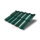 Металлочерепица модульная Квинта Uno 3D RAL6005 Velur-0,5