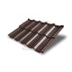 Металлочерепица модульная Квинта Uno 3D RAL8017 Rooftop Matte-0,5