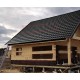 Металлочерепица модульная Квинта Uno 3D RAL9005 Rooftop Matte-0,5
