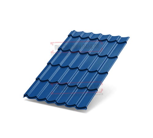 Металлочерепица Ламонтерра XL RAL5005 Полиэстер-0.4