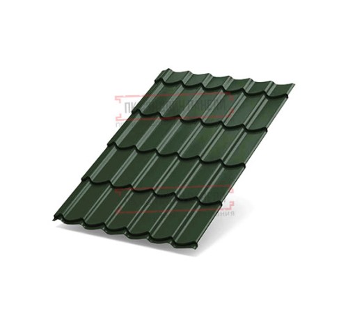 Металлочерепица Ламонтерра XL RAL6007 Viking E-0.5