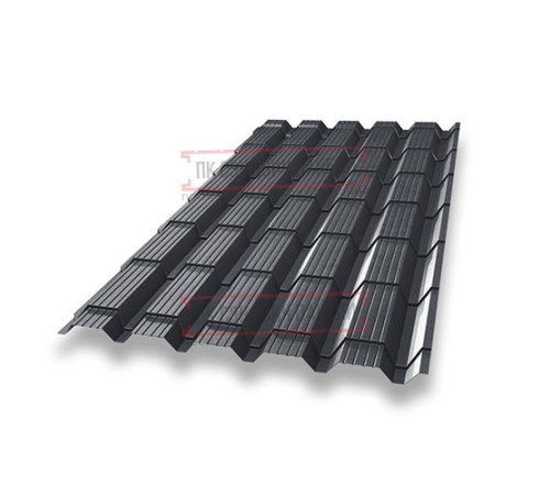 Металлочерепица Монкатта RAL7024 Satin-0,5