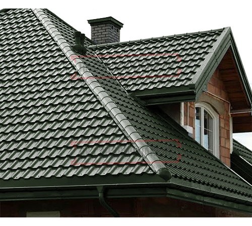Металлочерепица Трамонтана-XL RAL6007 Viking E-0.5
