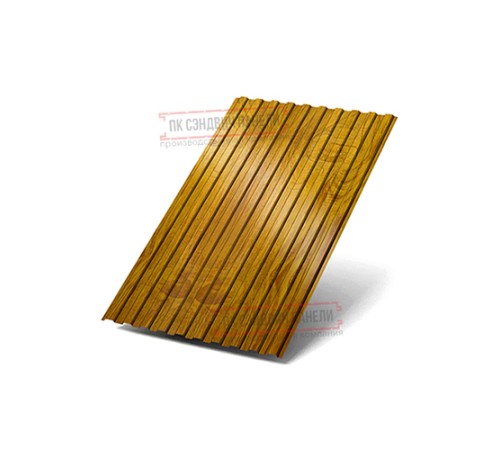 Профилированный лист С8х1150 ECOSTEEL_T-ЗолотойДуб-0.5