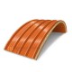 Сэндвич-панели арочные с минеральной ватой, ширина 1200 мм, толщина 30 мм, 0.5/0.5, RAL2004