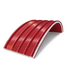 Сэндвич-панели арочные с пенополистиролом, ширина 1000 мм, толщина 30 мм, 0.5/0.5, RAL3020