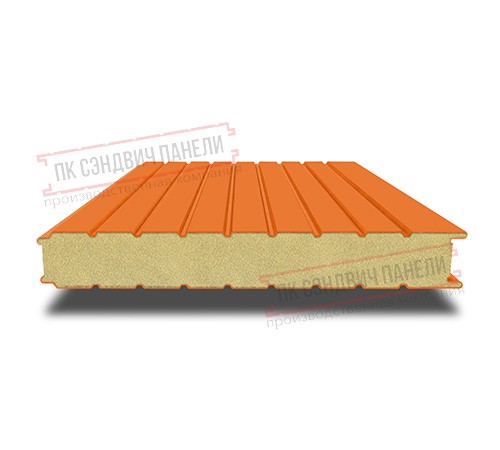 Сэндвич панели стеновые с пенополиизоциануратом, ширина 1200 мм, толщина 40 мм, 0.5/0.5, RAL2004