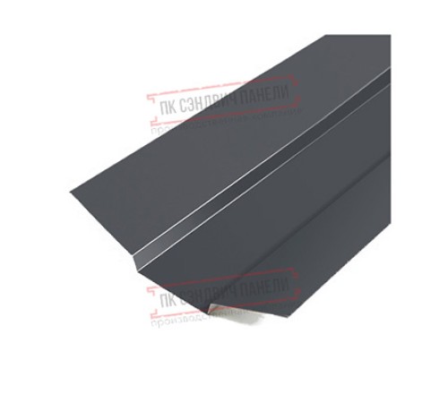 Планка ендовы верхняя 76х76х2000 Norman Ral7024-0.5