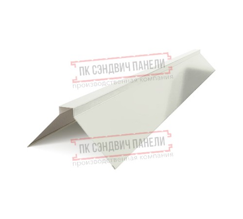 Планка конька плоского 190х190х2000 Norman ПЭ-9002-0.5
