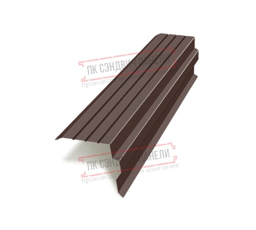 Планка торцевая 90х115х2000 Norman ПЭ-8017-0.5