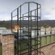Вертикальная пожарная лестница П1-2 с площ. 800х800 ОЦ L=23100мм