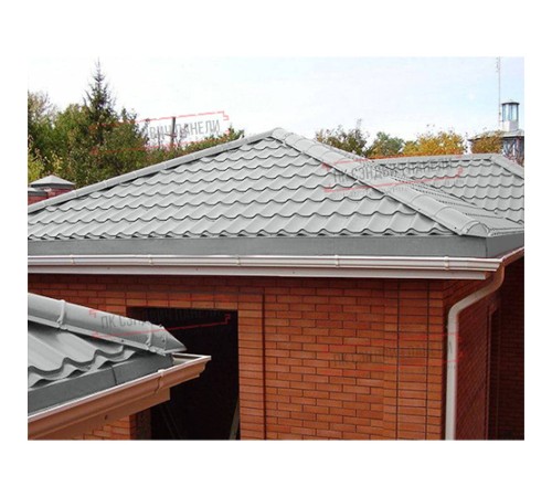 Заглушка конька круглого конусная PURMAN-9006-0.5