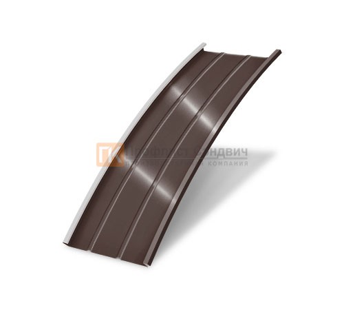 Продольно гнутый фальц профилированный 0,5 RAL 8017 Satin