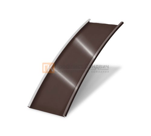 Продольно гнутый фальц гладкий 0,5 RAL 8017 Velur20