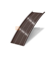 Продольно гнутый фальц профилированный 0,45 RAL 8017 Drap