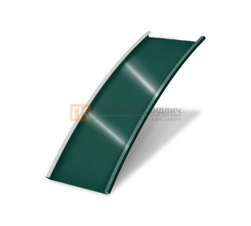 Продольно гнутый фальц гладкий 0,5 RAL 6005 Velur20