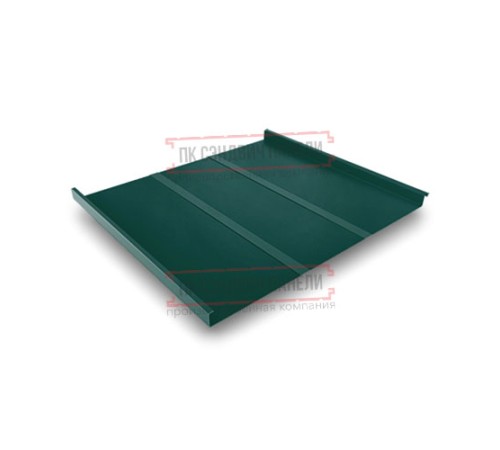 Фальц двойной стоячий Line 0,45 Drap ST RAL6005 зеленый мох с пленкой на замках