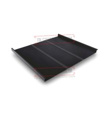 Фальц двойной стоячий Line 0,45 Drap ST RAL9005 черный с пленкой на замках