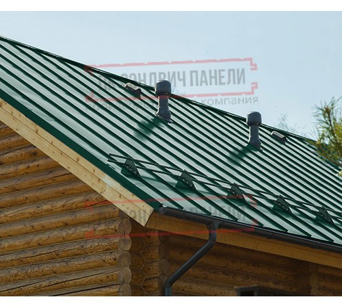 Фальц двойной стоячий Line 0,5 PurLite Мatt RAL6005 зеленый мох