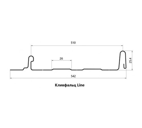 Кликфальц Line 0,5 Satin RAL8004 терракота с пленкой на замках