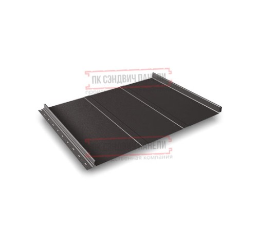 Кликфальц Line 0,5 Rooftop Matte RR32 темно-коричневый с пленкой на замках