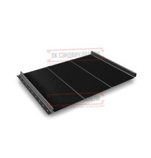 Кликфальц Line 0,5 Satin RAL9005 черный с пленкой на замках