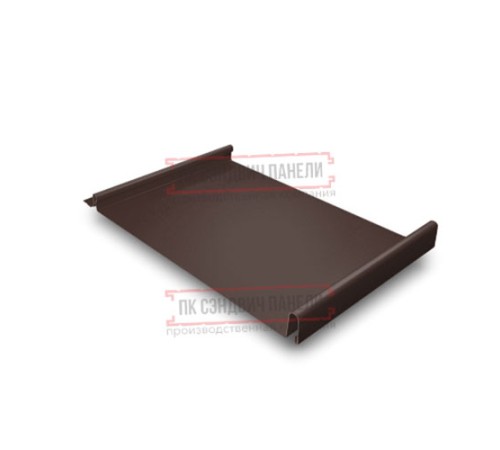 Кликфальц 0,5 PurPro Matt 275 RAL8017 шоколад с пленкой на замках