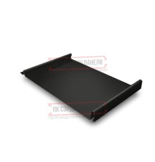 Кликфальц 0,45 Drap RAL9005 черный с пленкой на замках