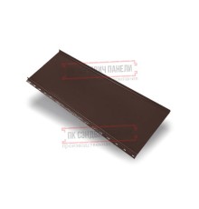 Кликфальц mini 0,5 Velur RAL8017 шоколад с пленкой на замках