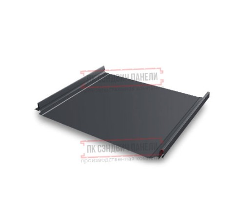 Кликфальц Pro 0,5 Quarzit PRO Matt с пленкой RAL7024 мокрый асфальт