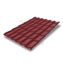 Металлочерепица классик плюс RAL3011 Satin-0.5