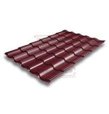 Металлочерепица Кредо RAL3005 Drap-0,45