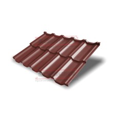 Металлочерепица модульная Квинта Uno 3D RR29 GreenСoat Pural Matt-0,5