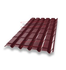 Металлочерепица Монкатта RAL3005 Quarzit-0,5