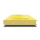 Сэндвич панели гладкие с пенополиуретаном, ширина 1000 мм, толщина 100 мм, 0.5/0.5, RAL1018