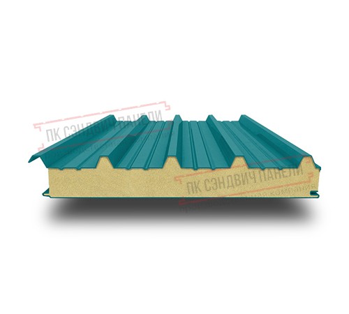 Сэндвич панели кровельные с пенополиизоциануратом, ширина 1200 мм, толщина 60 мм, 0.5/0.5, RAL5021