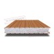 Сэндвич панели стеновые с пенополистиролом, ширина 1000 мм, толщина 300 мм, 0.5/0.5, орех