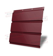 Софит металлический без перфорации 0,4 PE с пленкой RAL 3005 красное вино