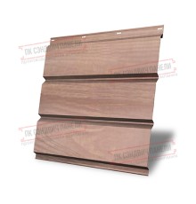 Софит металлический без перфорации 0,45 Print Elite с пленкой White Wood