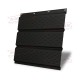 Софит металлический полная перфорация 0,5 GreenCoat Pural matt с пленкой RR 33 черный (RAL 9005 черный)