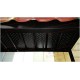 Софит металлический полная перфорация 0,5 GreenCoat Pural matt с пленкой RR 33 черный (RAL 9005 черный)