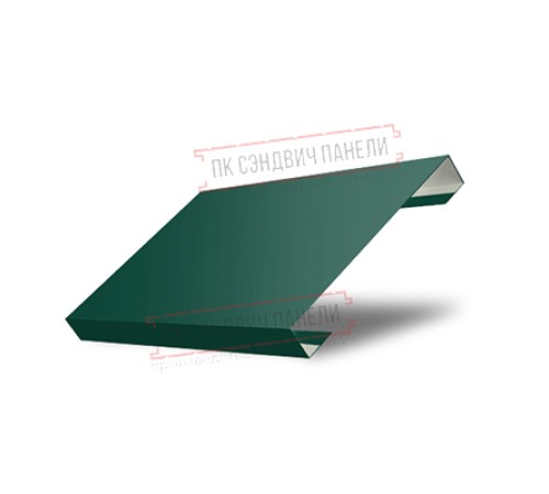 Ламель лицевая 125 жалюзи Texas 0,45 Drap RAL 6005 зеленый мох