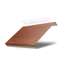 Ламель обратная 125 жалюзи Texas 0,45 Print Elite Honey Wood