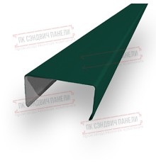 Декоративная планка П - 46х37, ПЭ, Ral 6005 - 0,4мм